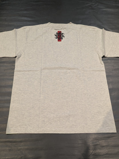 Minoru Suzuki RED LINE Oatmeal T-Shirt (2) (Gray)