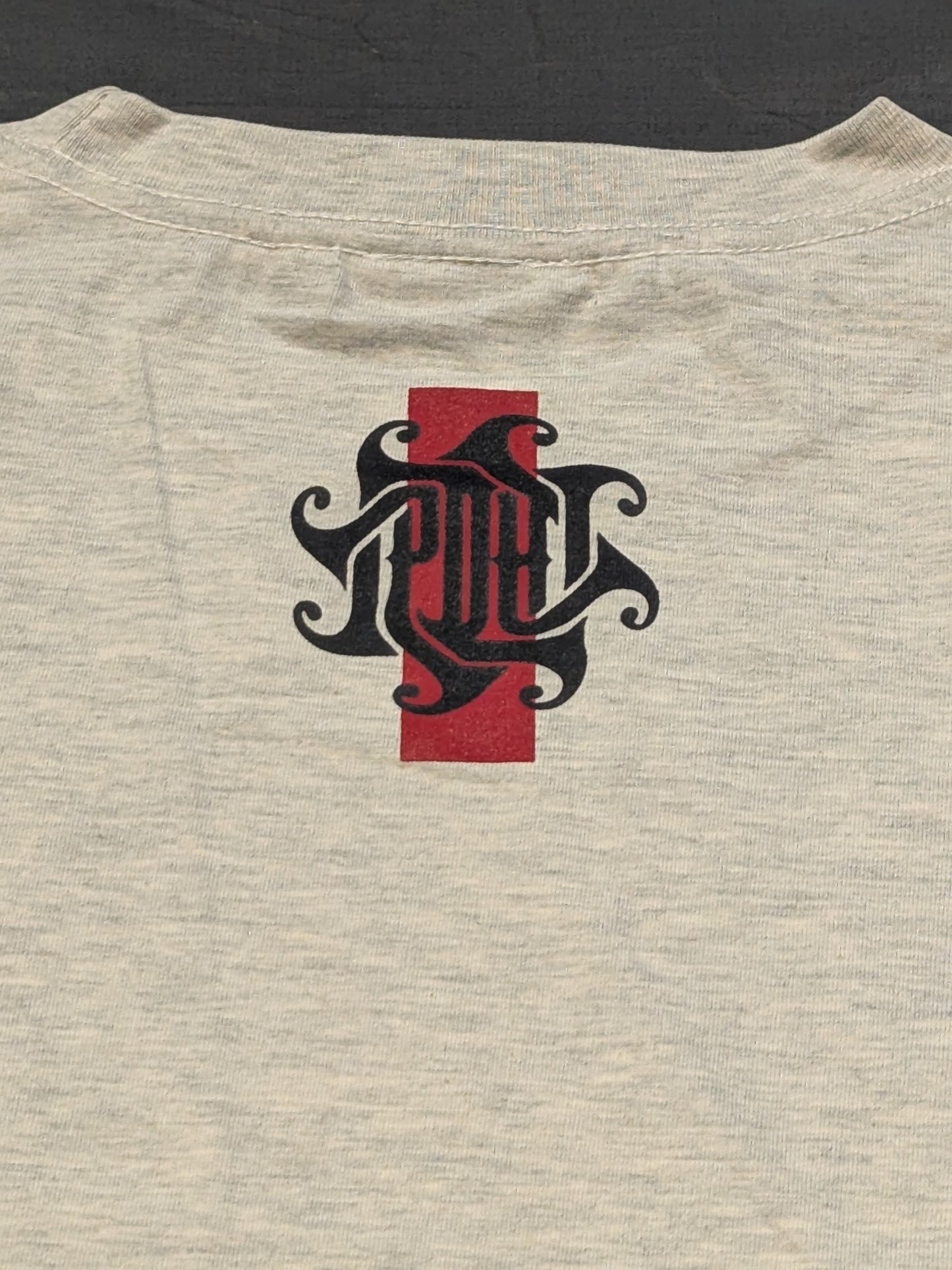 Minoru Suzuki RED LINE Oatmeal T-Shirt (2) (Gray)