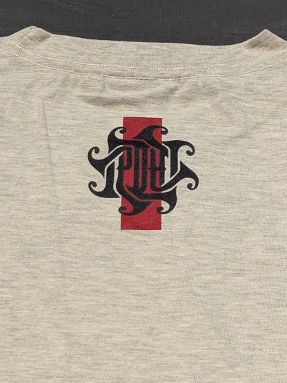 Minoru Suzuki RED LINE Oatmeal T-Shirt (2) (Gray)