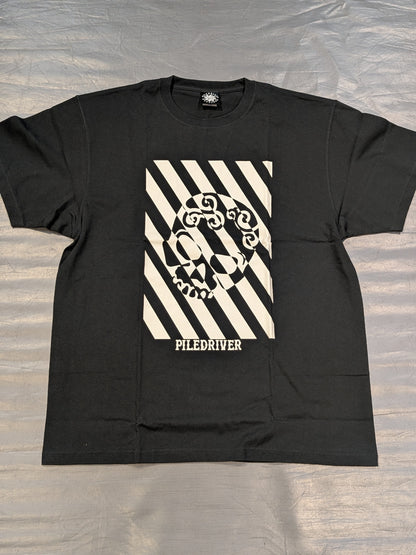 Minoru Suzuki "PILEDRIVER Skull" T-Shirt (2) (Black)