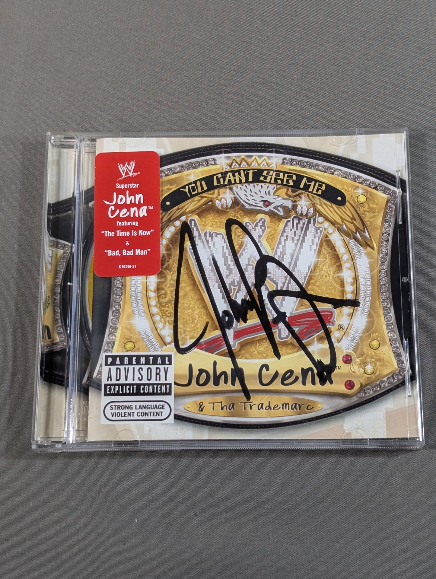 [John Cena  hand signed autograph 】JOHN CENA AND THA TRADEMARC / YOU CAN'T SEE ME (Imported Edition)