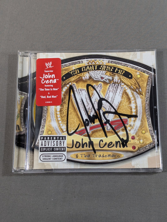 [John Cena  hand signed autograph 】JOHN CENA AND THA TRADEMARC / YOU CAN'T SEE ME (Imported Edition)