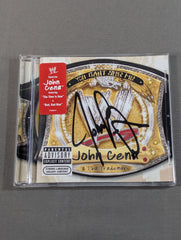 直筆サイン入りＣＤ　John cena  you can't see me John Cena hand signed autograph 】JOHN CENA AND THA TRADEMARC