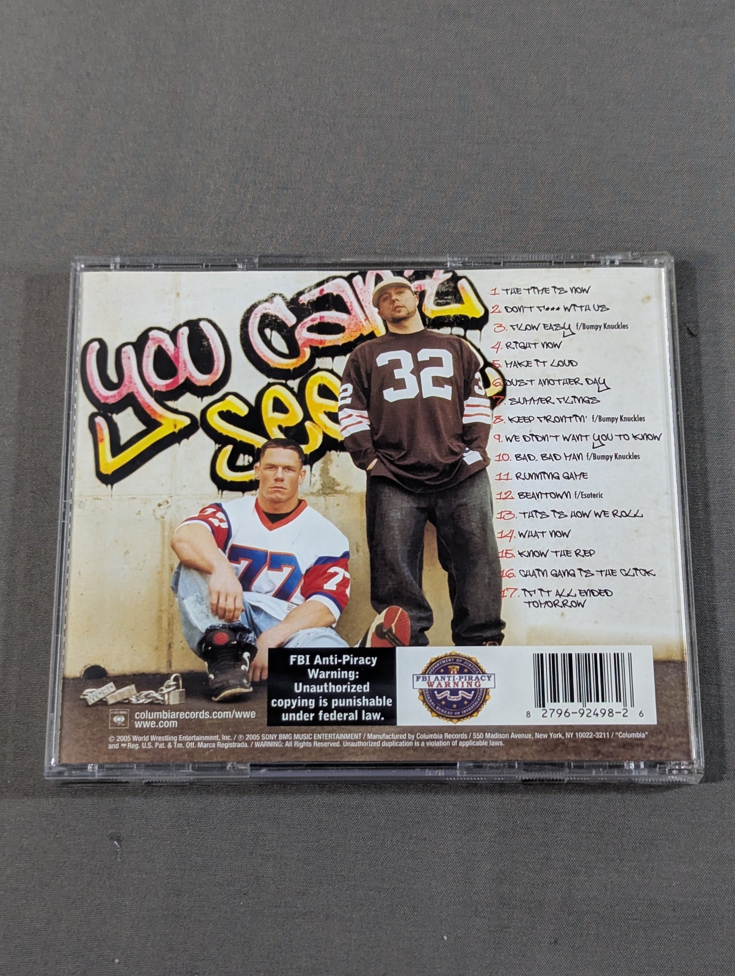 [John Cena  hand signed autograph 】JOHN CENA AND THA TRADEMARC / YOU CAN'T SEE ME (Imported Edition)