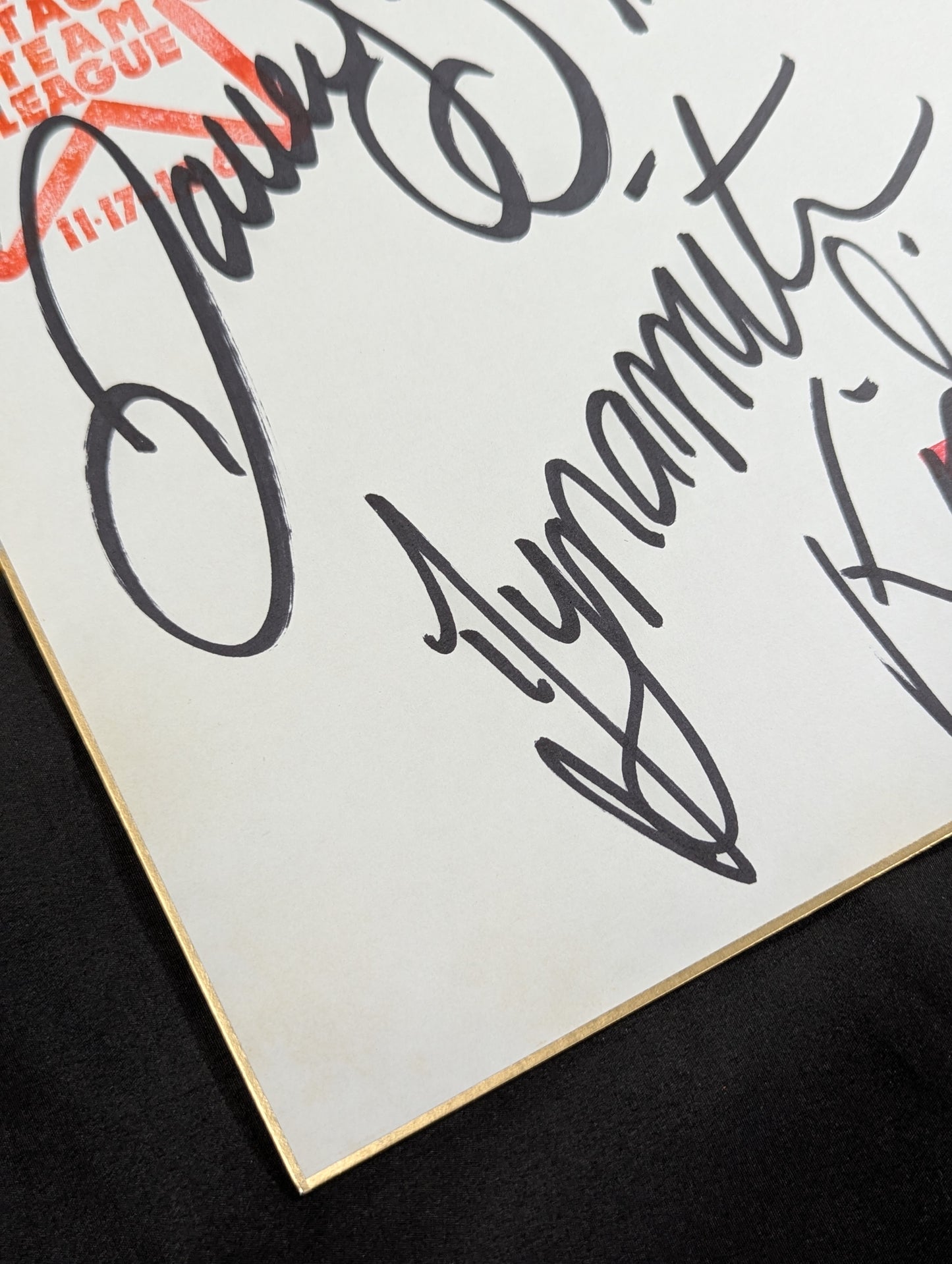 ★ British Bulldogs ★ Dynamite Kid & Davey Boy Smith (89) Real World Tag League Shikishi ( Autograph board ) )