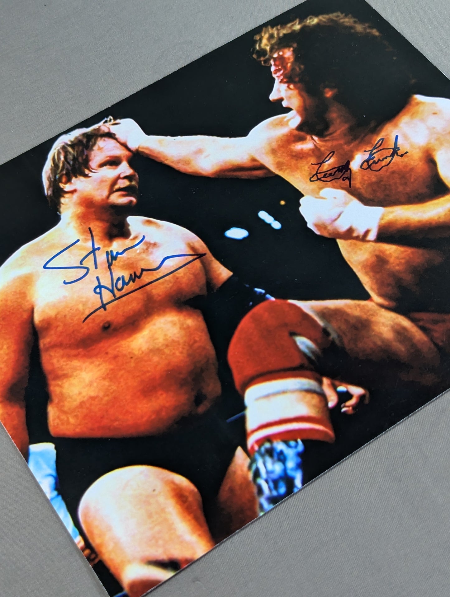 ★JSA★ Terry Funk & Stan Hansen 2 hand signed autographs Pro-Photo 