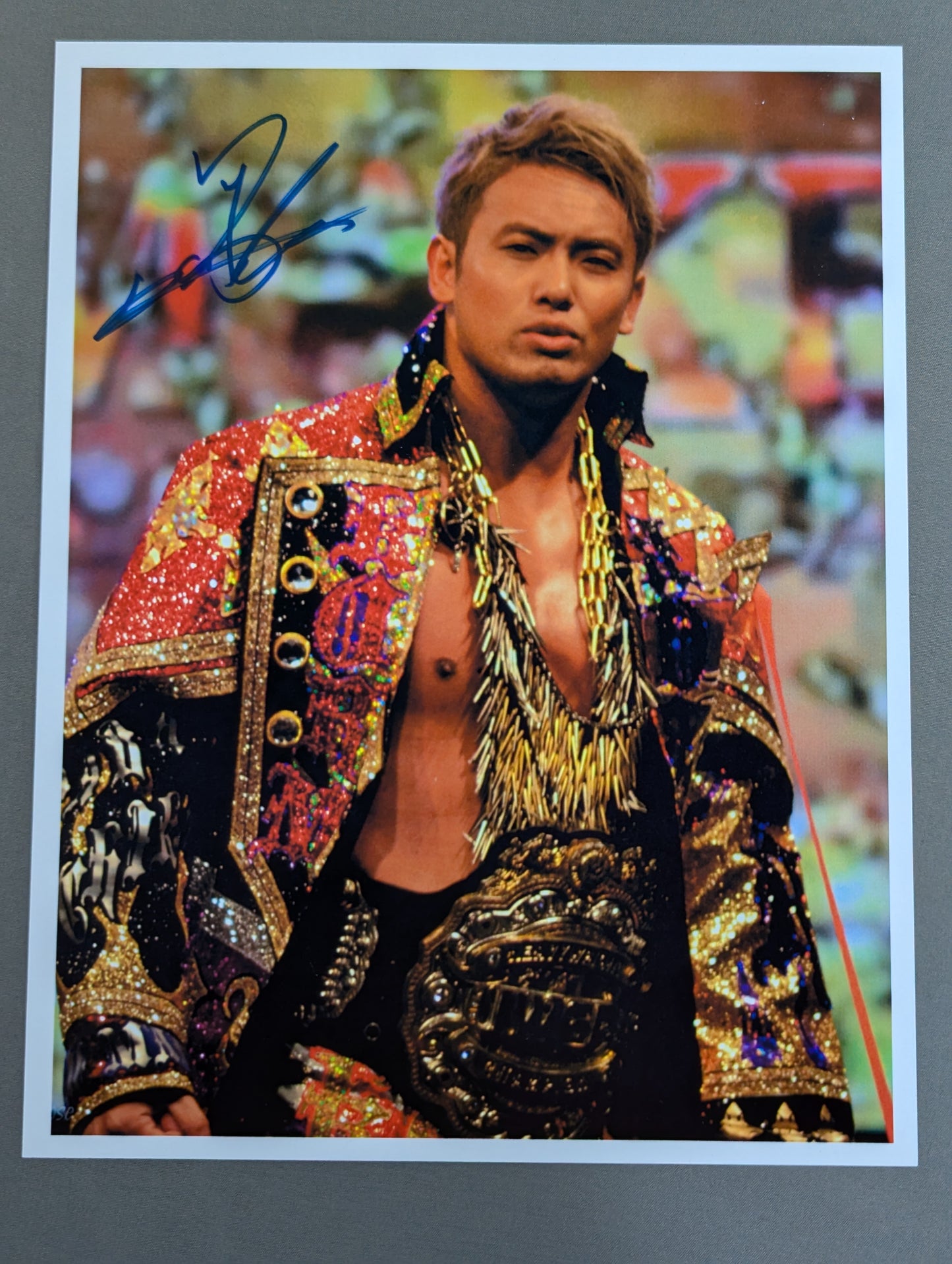 Kazuchika Okada  hand signed autograph  Big Judge photo