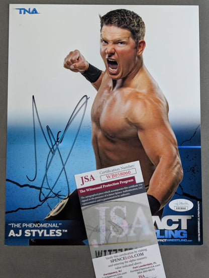 ★JSA★ AJ Styles  hand signed autograph Pro-Photo (1)