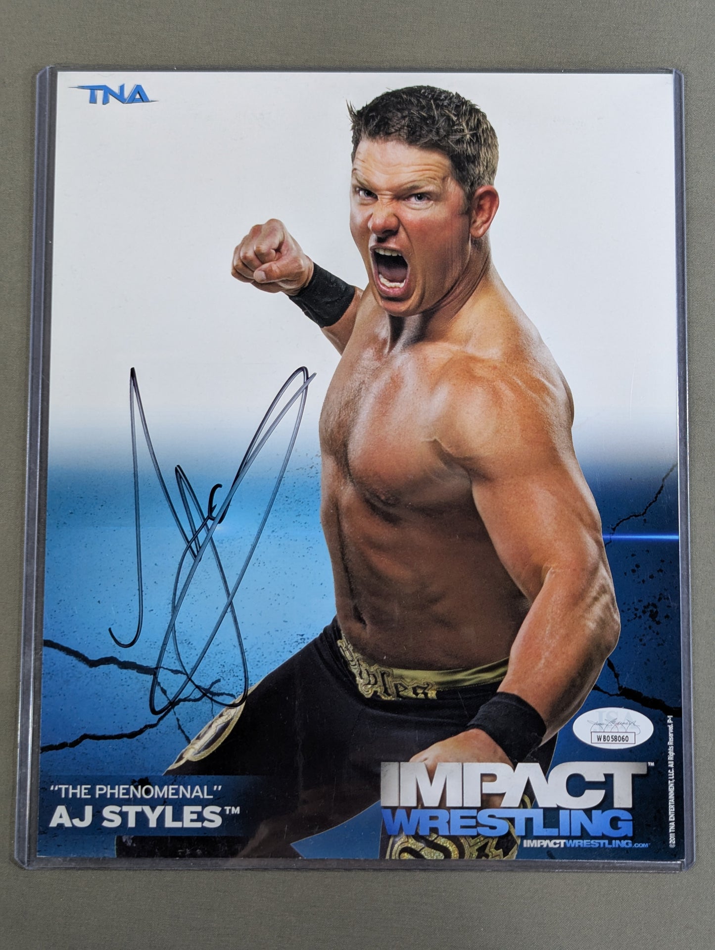 ★JSA★ AJ Styles  hand signed autograph Pro-Photo (1)