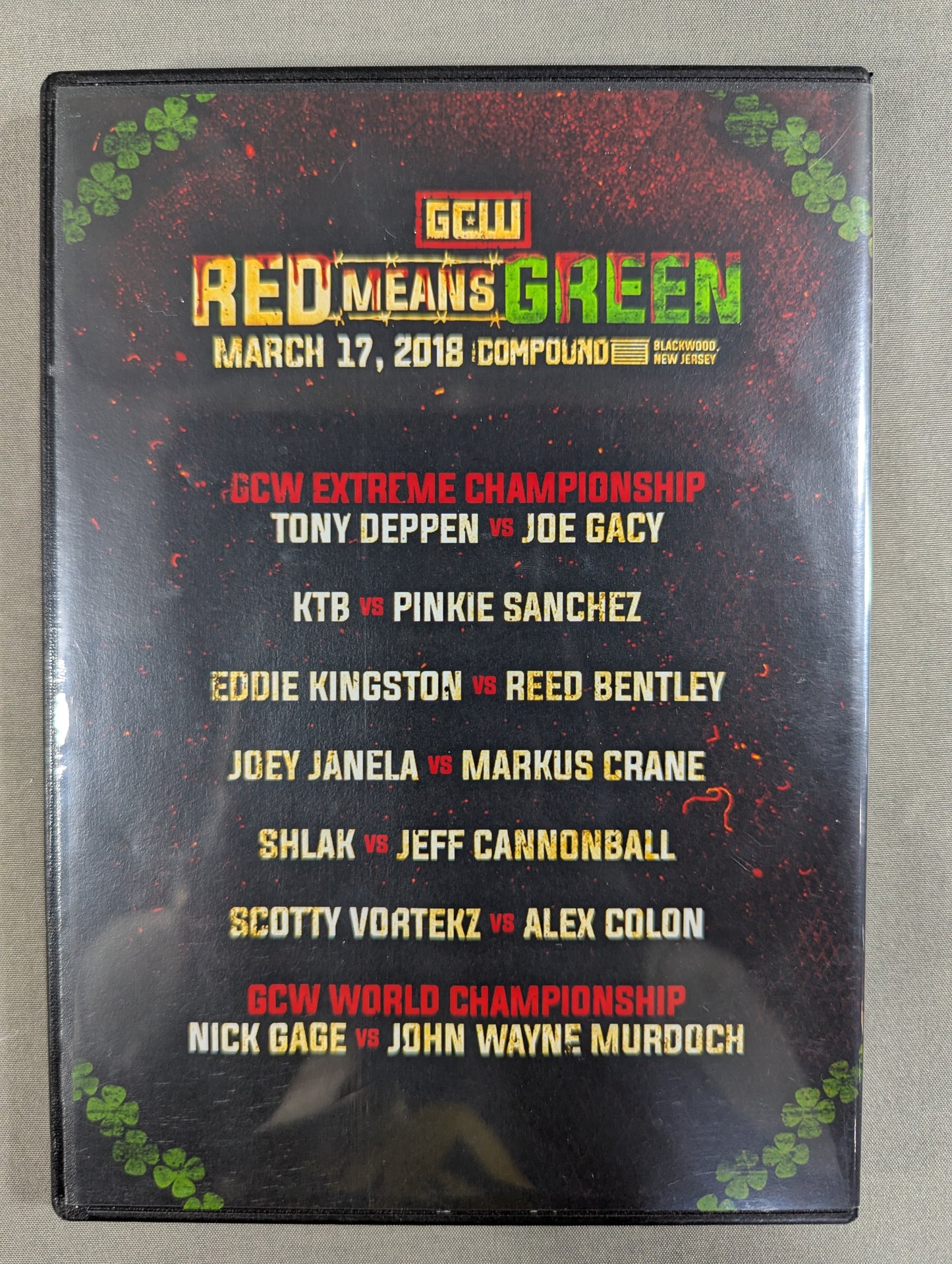 GCW RED MEANS GREEN