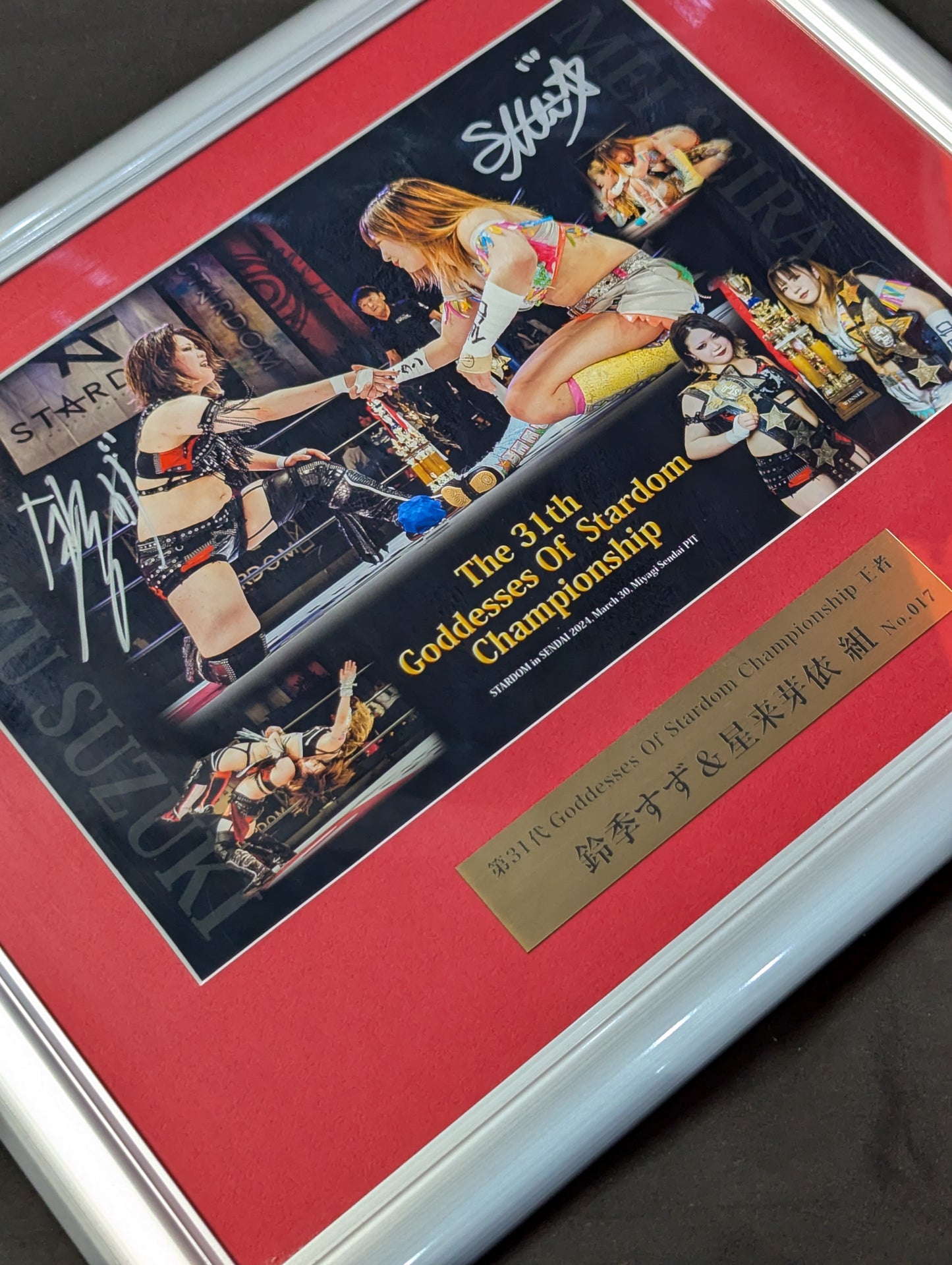 ★CRAZY STAR★ Suzu Suzuki &MEI SEIRA 2 hand signed autographs Commemorative photo frames