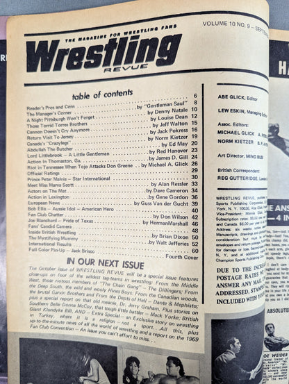 Wrestling REVUE 1969年9月号