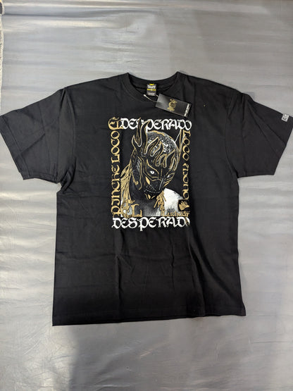 エル・デスペラード×ROLLING CRADLE コラボTシャツ④(ブラック×ゴールド)