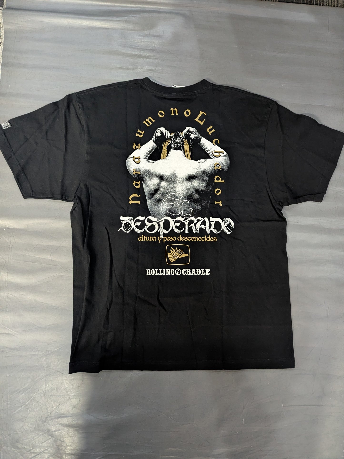 エル・デスペラード×ROLLING CRADLE コラボTシャツ④(ブラック×ゴールド)