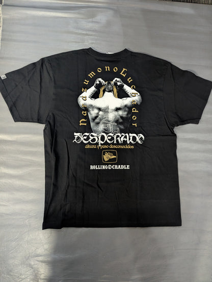 エル・デスペラード×ROLLING CRADLE コラボTシャツ④(ブラック×ゴールド)