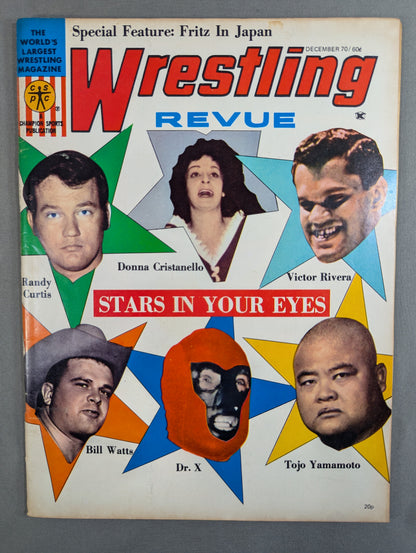 ★日本語解説付★ Wrestling REVUE 1970年12月号