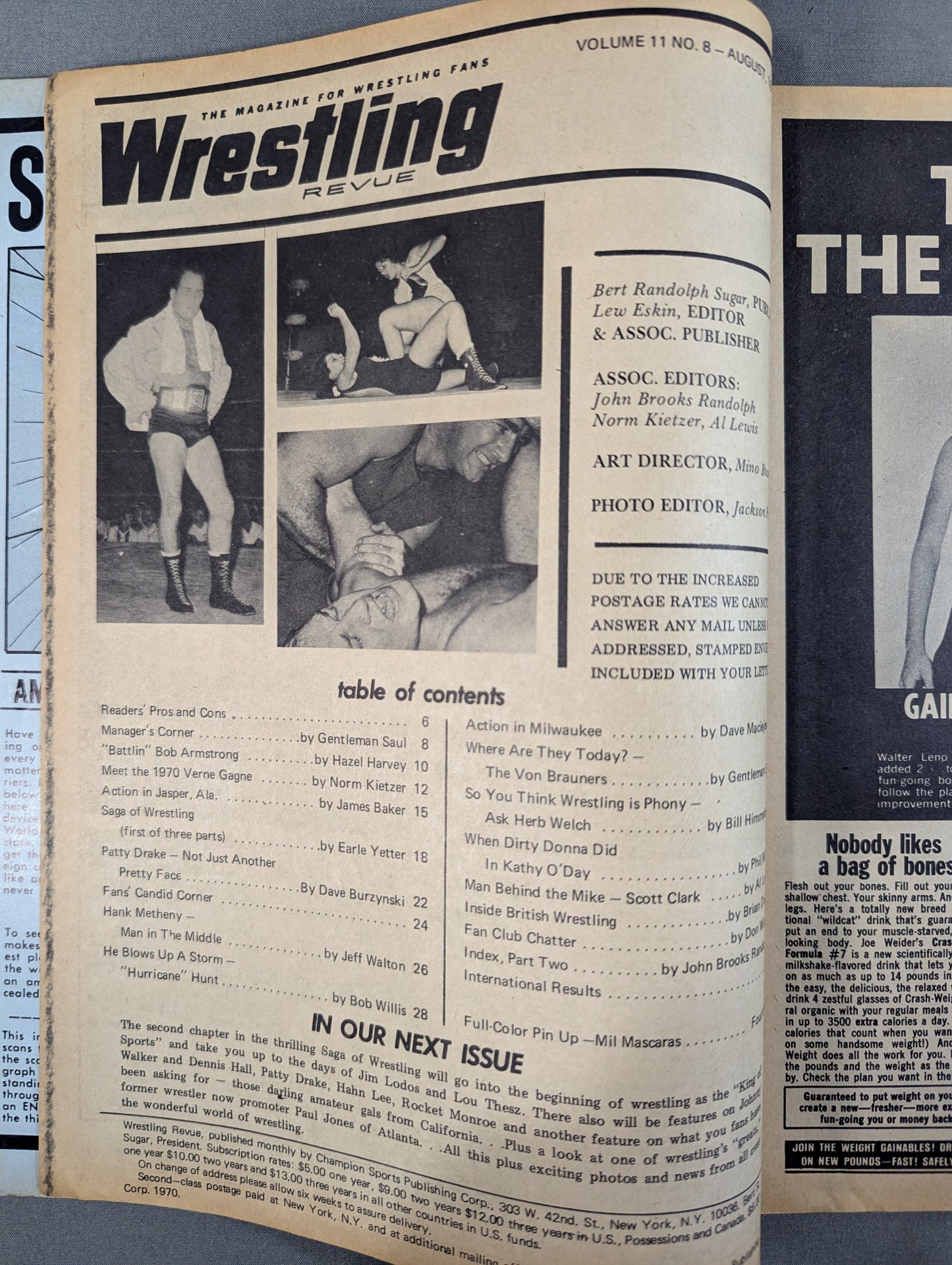 Wrestling REVUE 1970年8月号