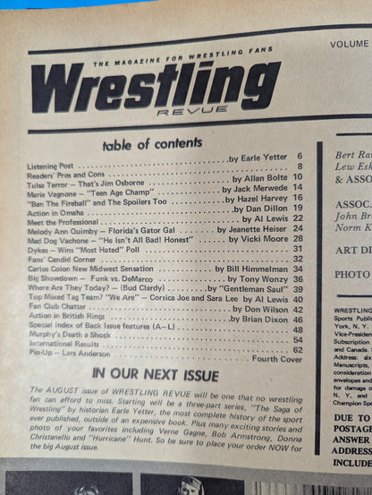 Wrestling REVUE 1970年7月号