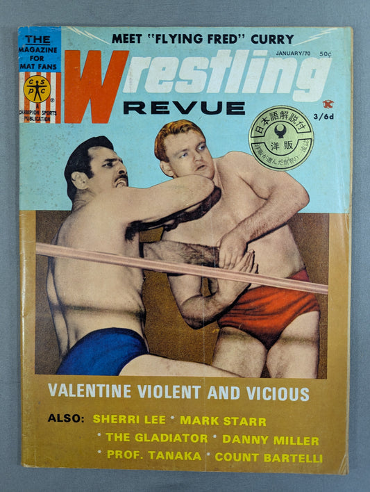 ★日本語解説書付★ Wrestling REVUE 1970年1月号