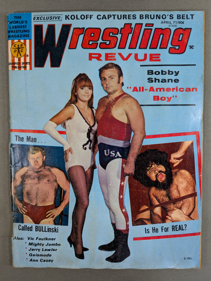 ★ Wrestling REVUE with ★Japanese commentary April 1971 issue