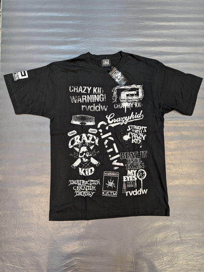 竹田誠志「CRAZY KID ALL LOGO」Tシャツ