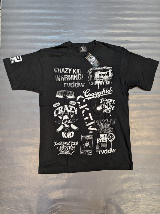 竹田誠志「CRAZY KID ALL LOGO」Tシャツ