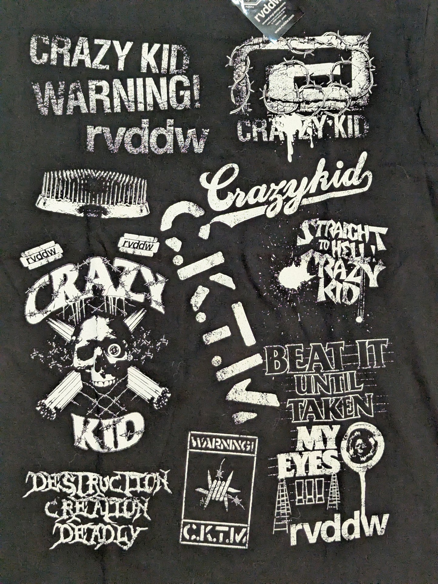 竹田誠志「CRAZY KID ALL LOGO」Tシャツ