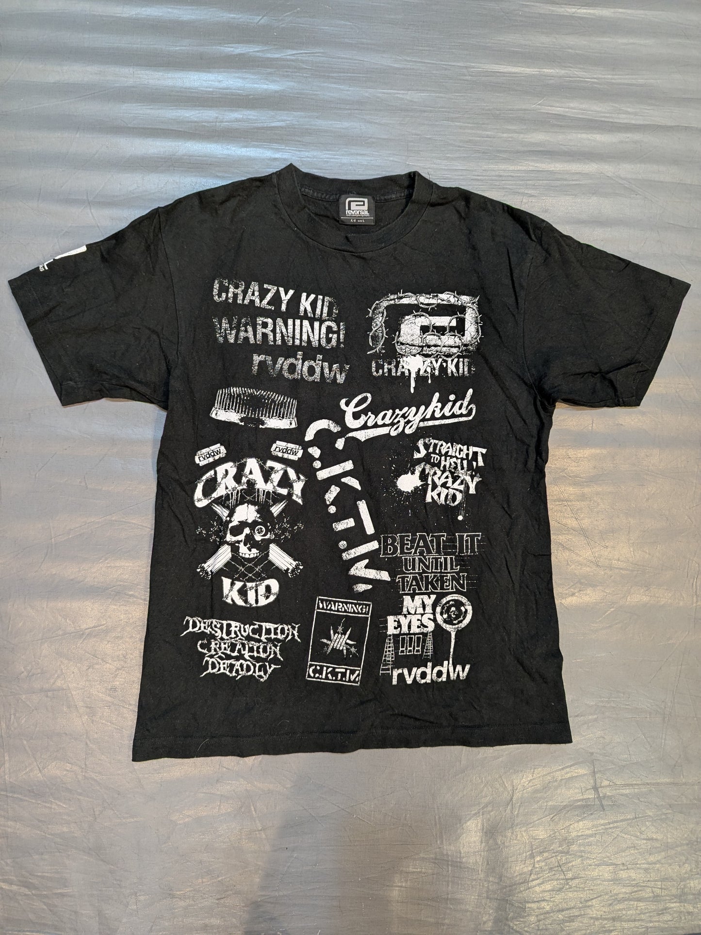 竹田誠志「CRAZY KID ALL LOGO」Tシャツ