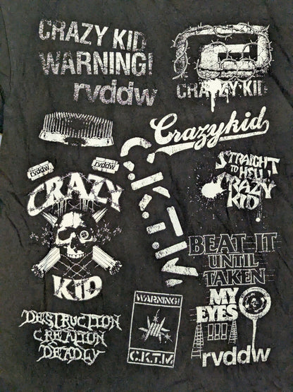 竹田誠志「CRAZY KID ALL LOGO」Tシャツ