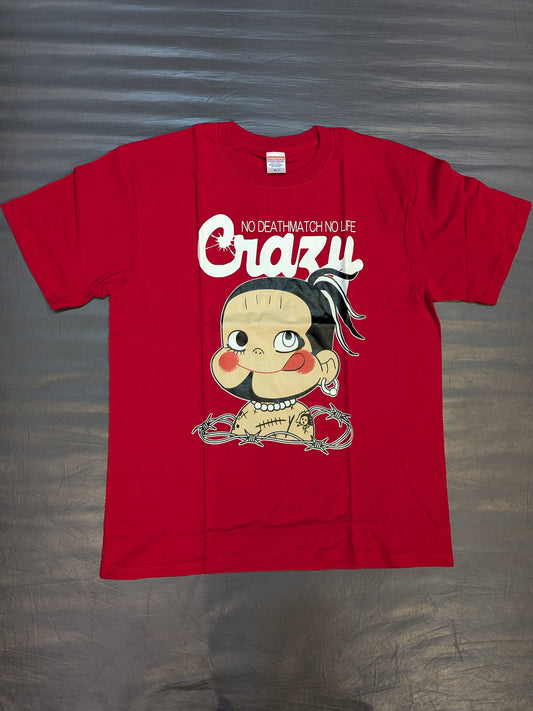 葛西純「不死身のジュンちゃん」Tシャツ(レッド)
