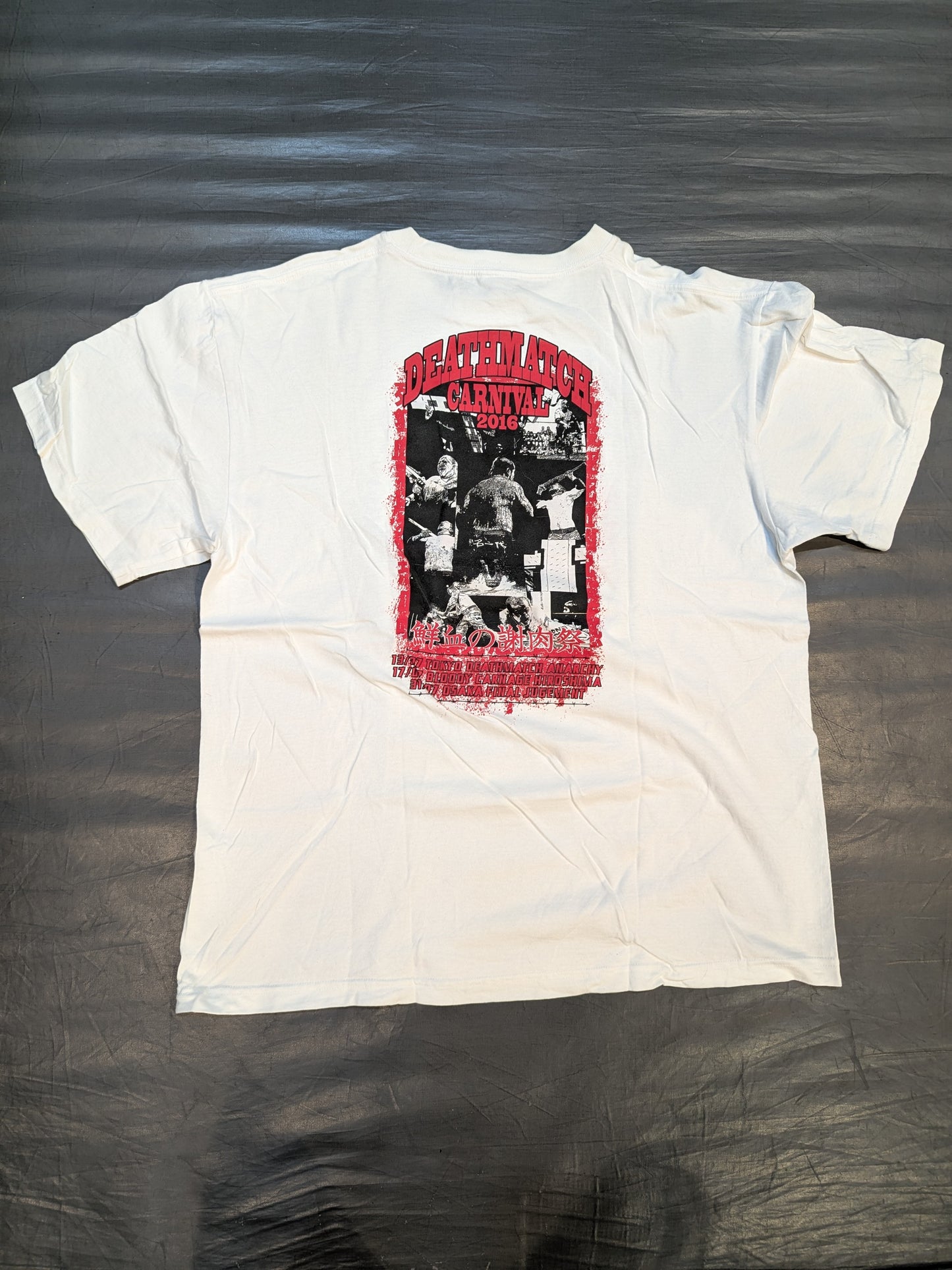 Jun Kasai  produced "Deathmatch Carnival 2016" T-shirt