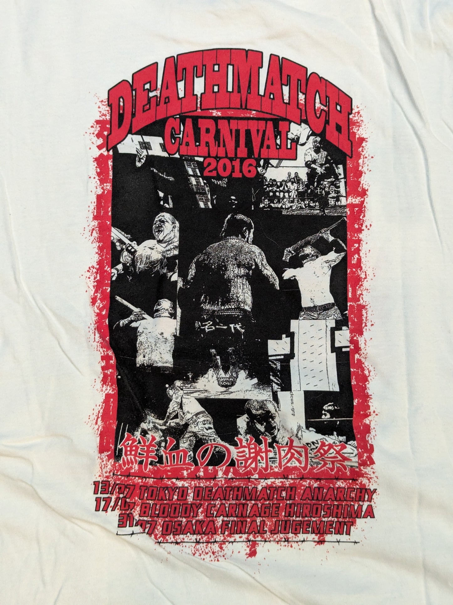 Jun Kasai  produced "Deathmatch Carnival 2016" T-shirt
