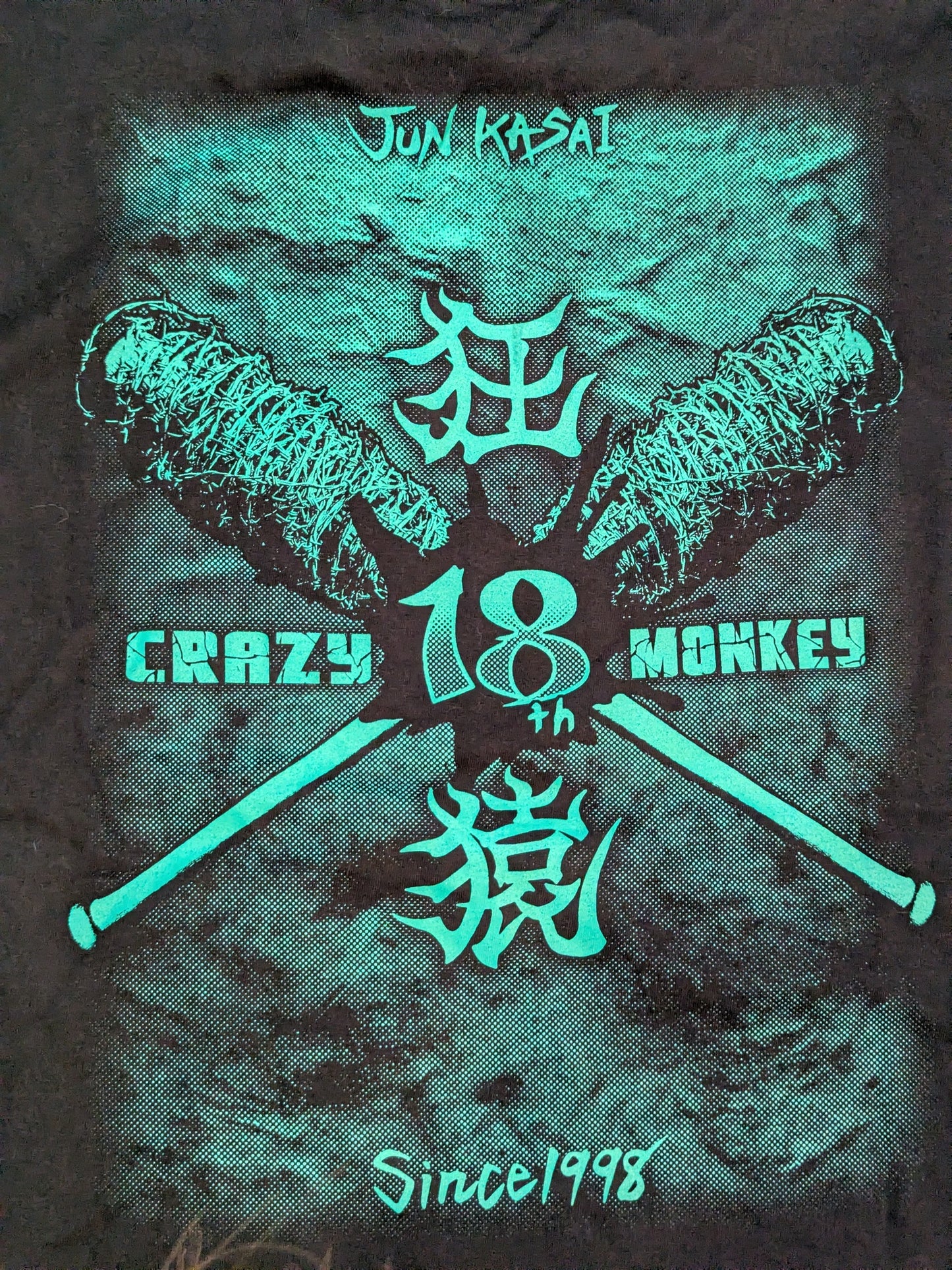【hand signed autograph】 Jun Kasai  18th Anniversary "Underground Hero" T-shirt