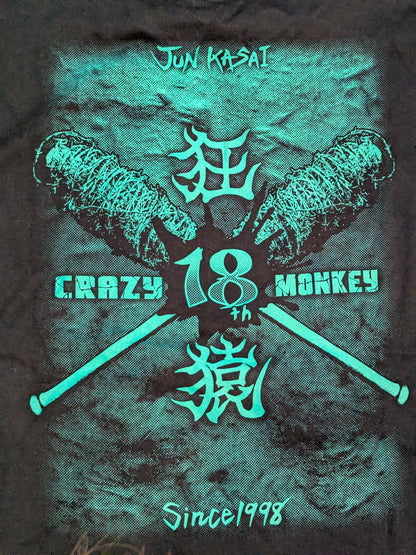 【hand signed autograph】 Jun Kasai  18th Anniversary "Underground Hero" T-shirt