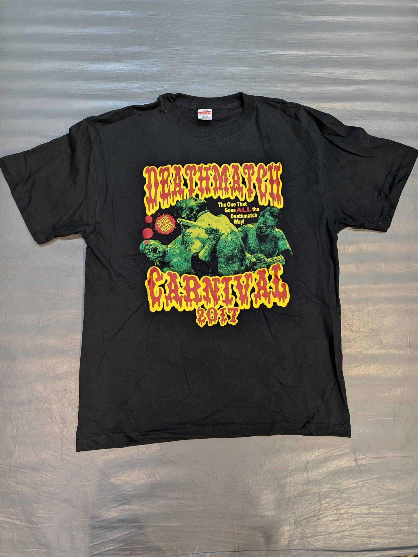 葛西純プロデュース「デスマッチカーニバル 2017」Tシャツ(ブラック)