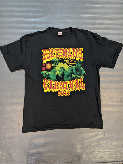 葛西純プロデュース「デスマッチカーニバル 2017」Tシャツ(ブラック)
