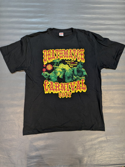 葛西純プロデュース「デスマッチカーニバル 2017」Tシャツ(ブラック)