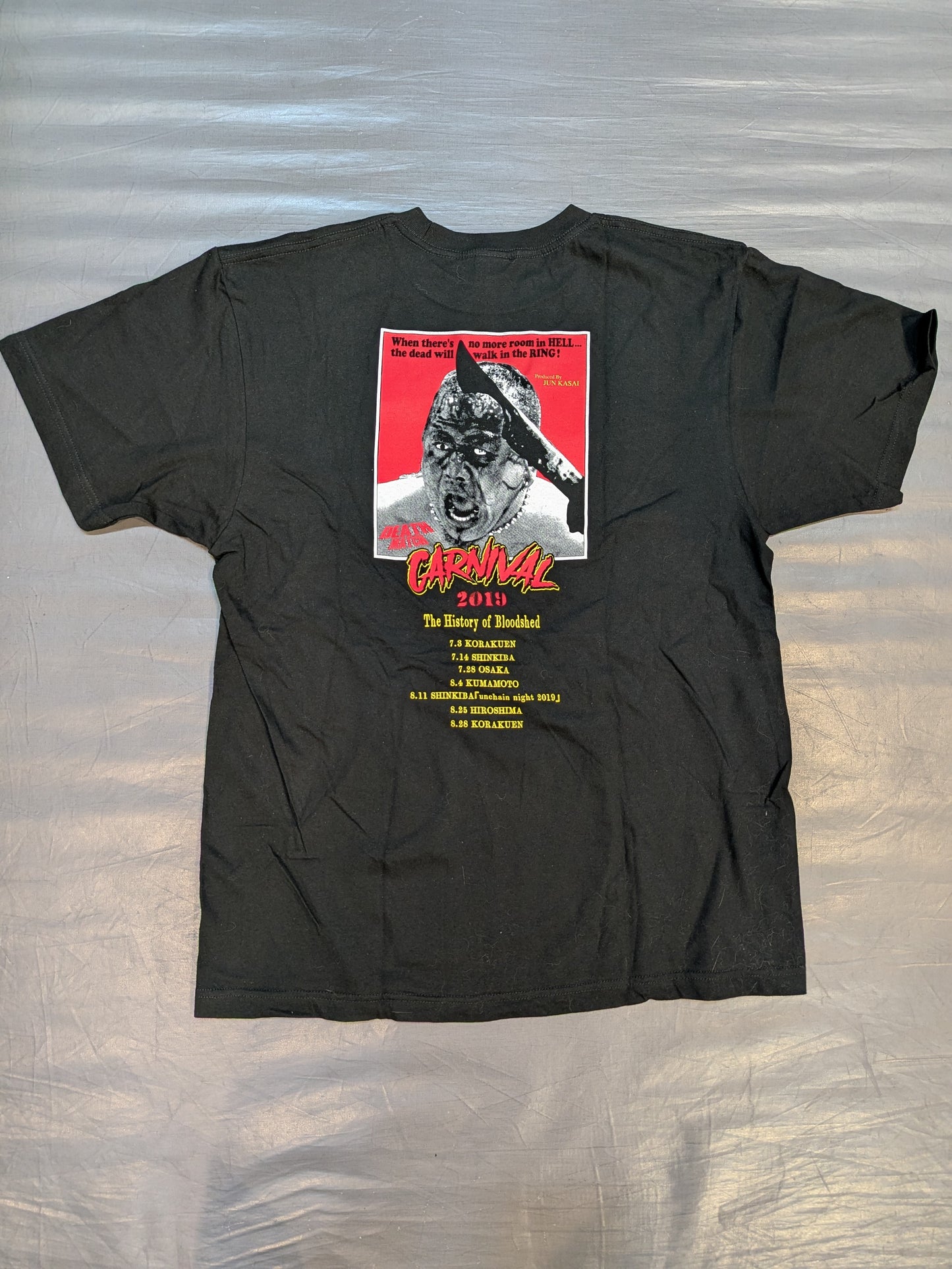 葛西純プロデュース「デスマッチカーニバル 2019」Tシャツ
