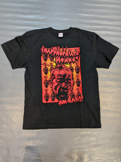 葛西純「INAPPROPRIATE MONKEY」Tシャツ(ブラック)