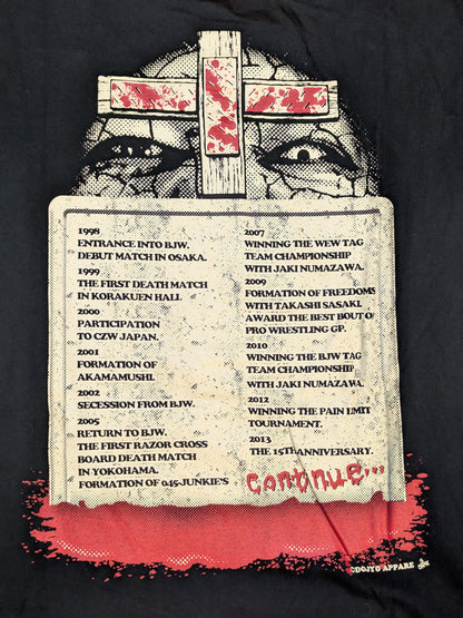 葛西純 15周年記念「BORN for DEATH MATCH...!」Tシャツ(パープル)