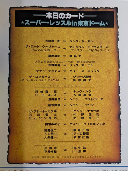 SWS / Super Wrestle in TOKYO DOME
