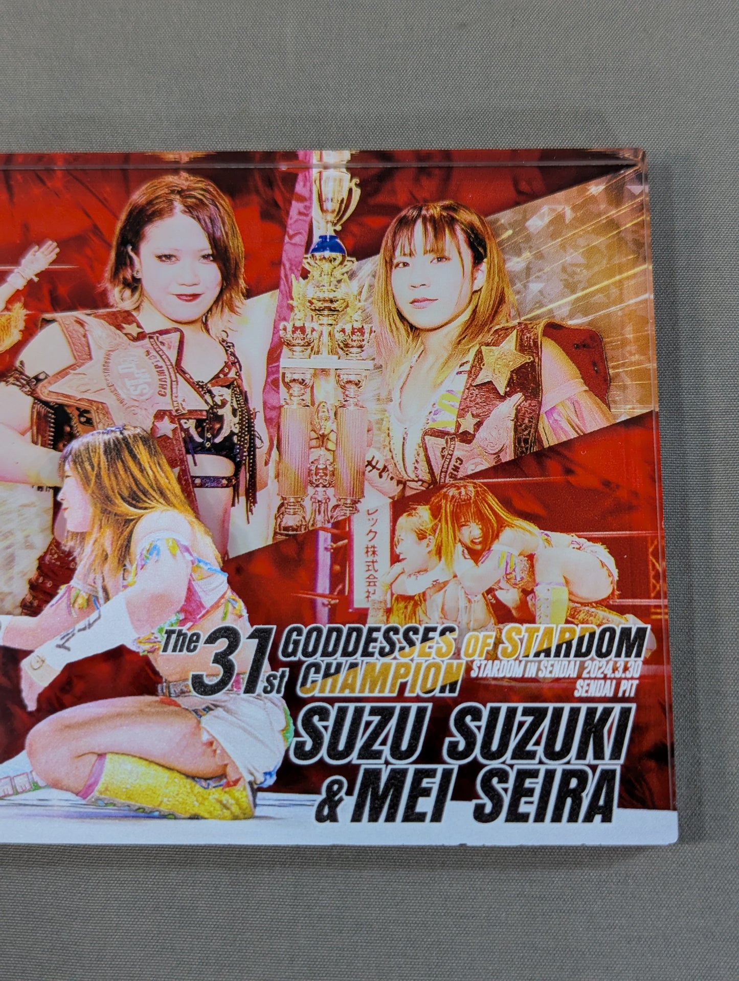 Suzu Suzuki &MEI SEIRA 31st Goddess of Stardom Coronation Commemoration Acrylic Block