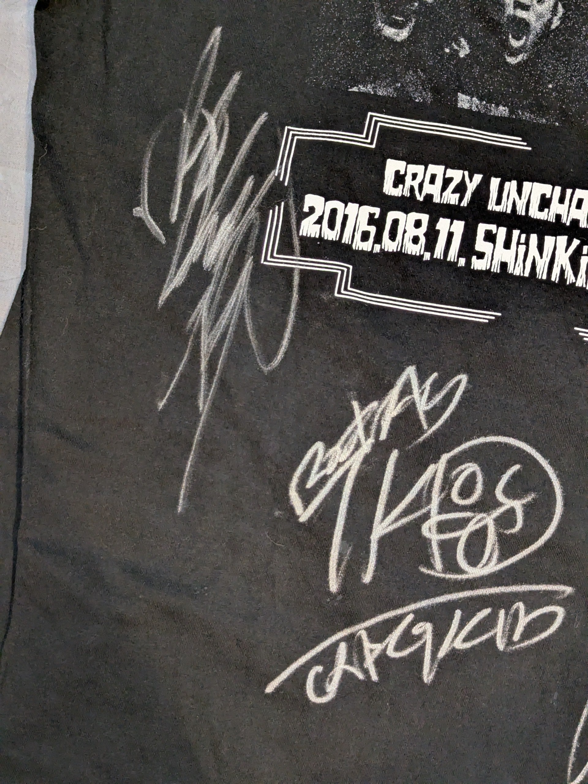 4選手直筆サイン入り】葛西純ユニット「NIGHT OF THE UNCHAIN」Tシャツ