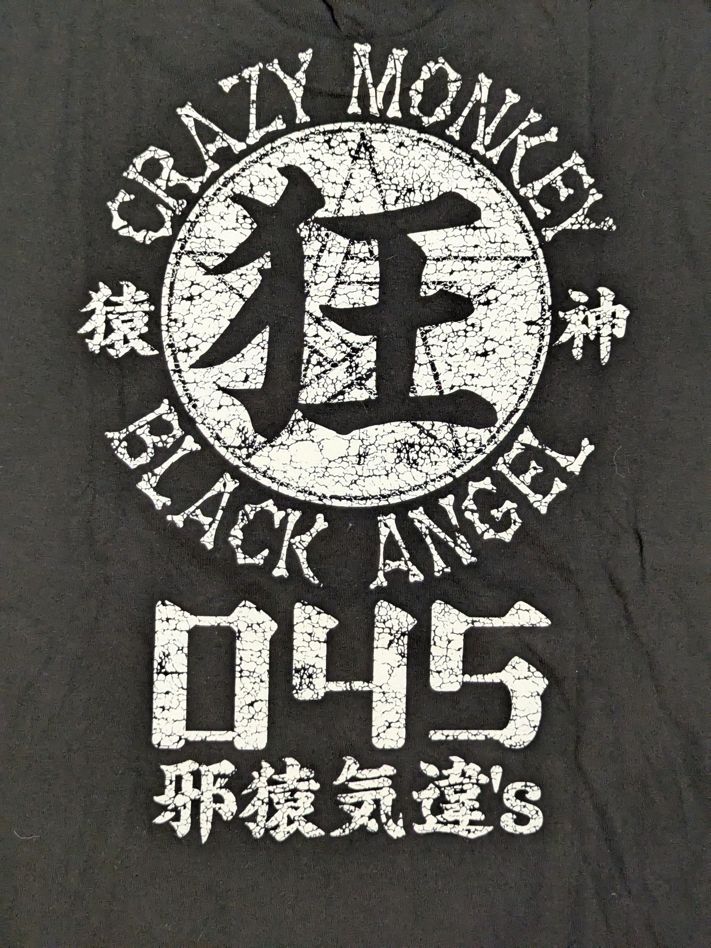 ★045邪猿気違’s★ 葛西純＆"黒天使"沼澤邪鬼「CRAZY MONKEY&BLACK ANGEL」ピクチャーTシャツ