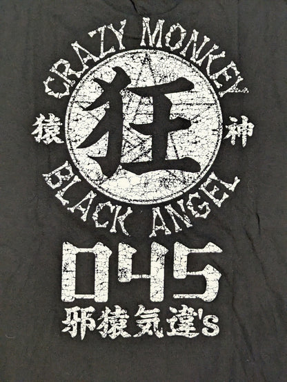 ★045邪猿気違’s★ 葛西純＆"黒天使"沼澤邪鬼「CRAZY MONKEY&BLACK ANGEL」ピクチャーTシャツ
