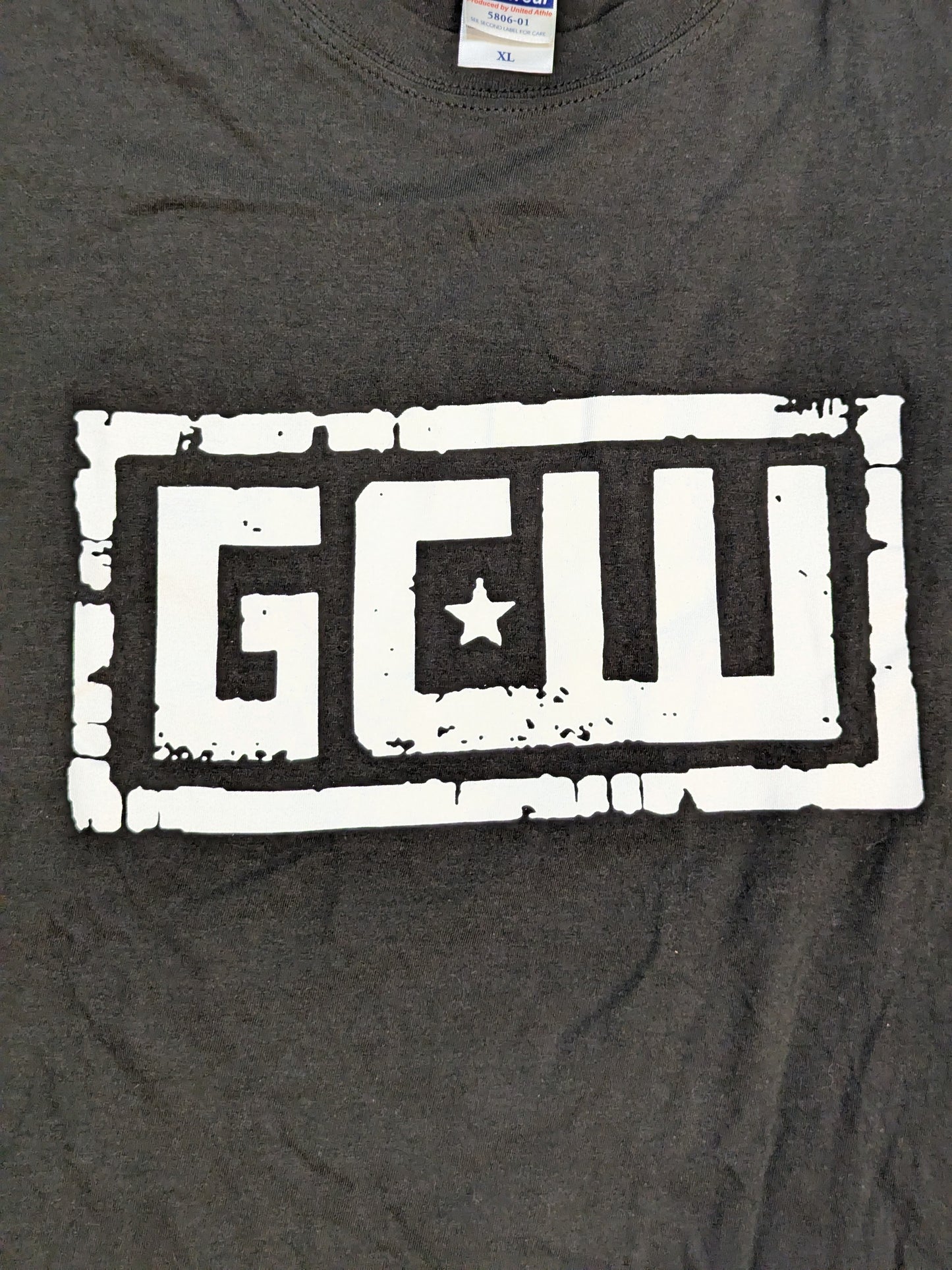 GCW ロゴTシャツ④(ブラック×ホワイト)