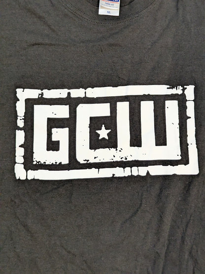 GCW ロゴTシャツ④(ブラック×ホワイト)
