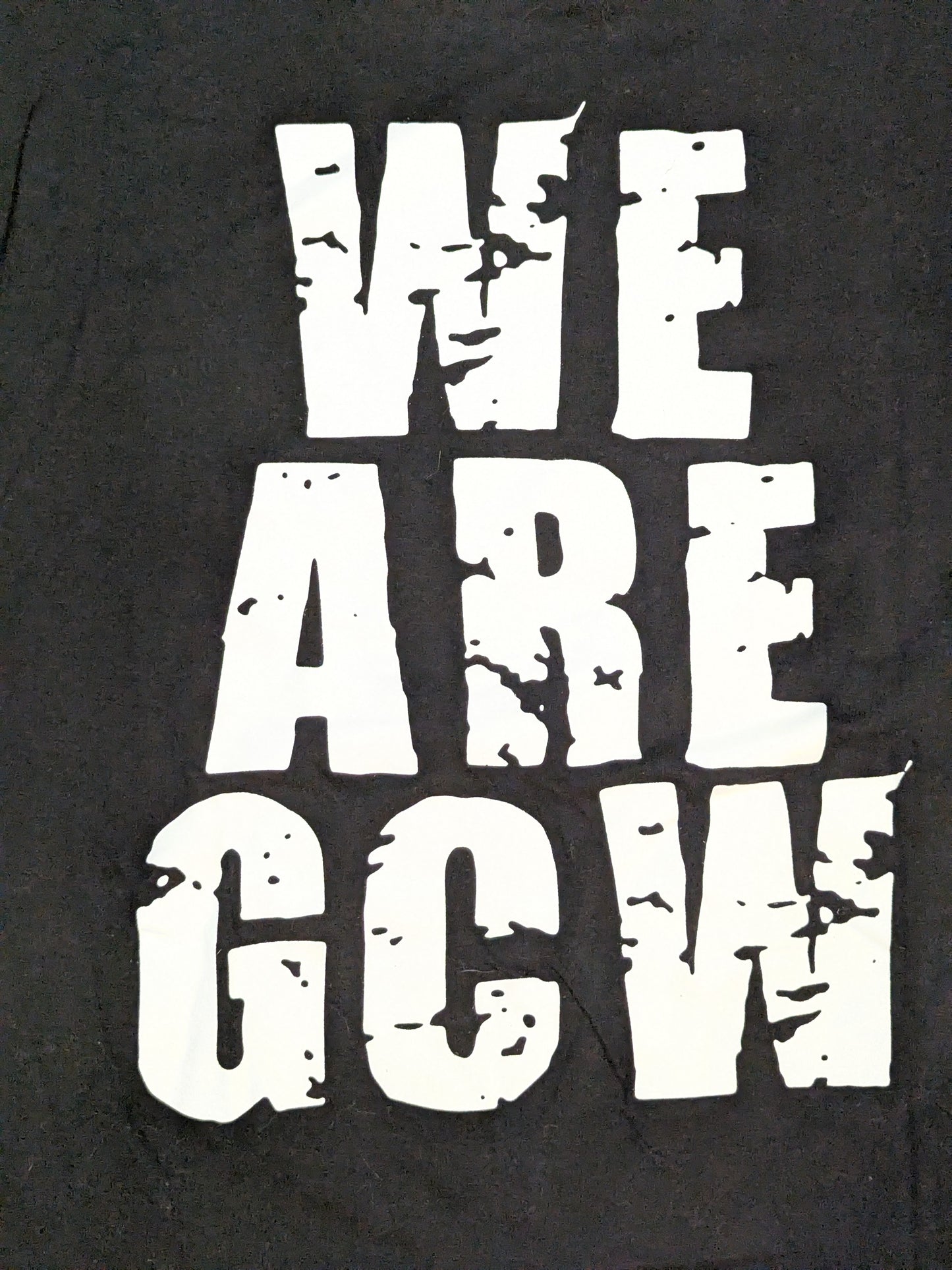 GCW ロゴTシャツ⑤(ブラック×ホワイト×レッド)