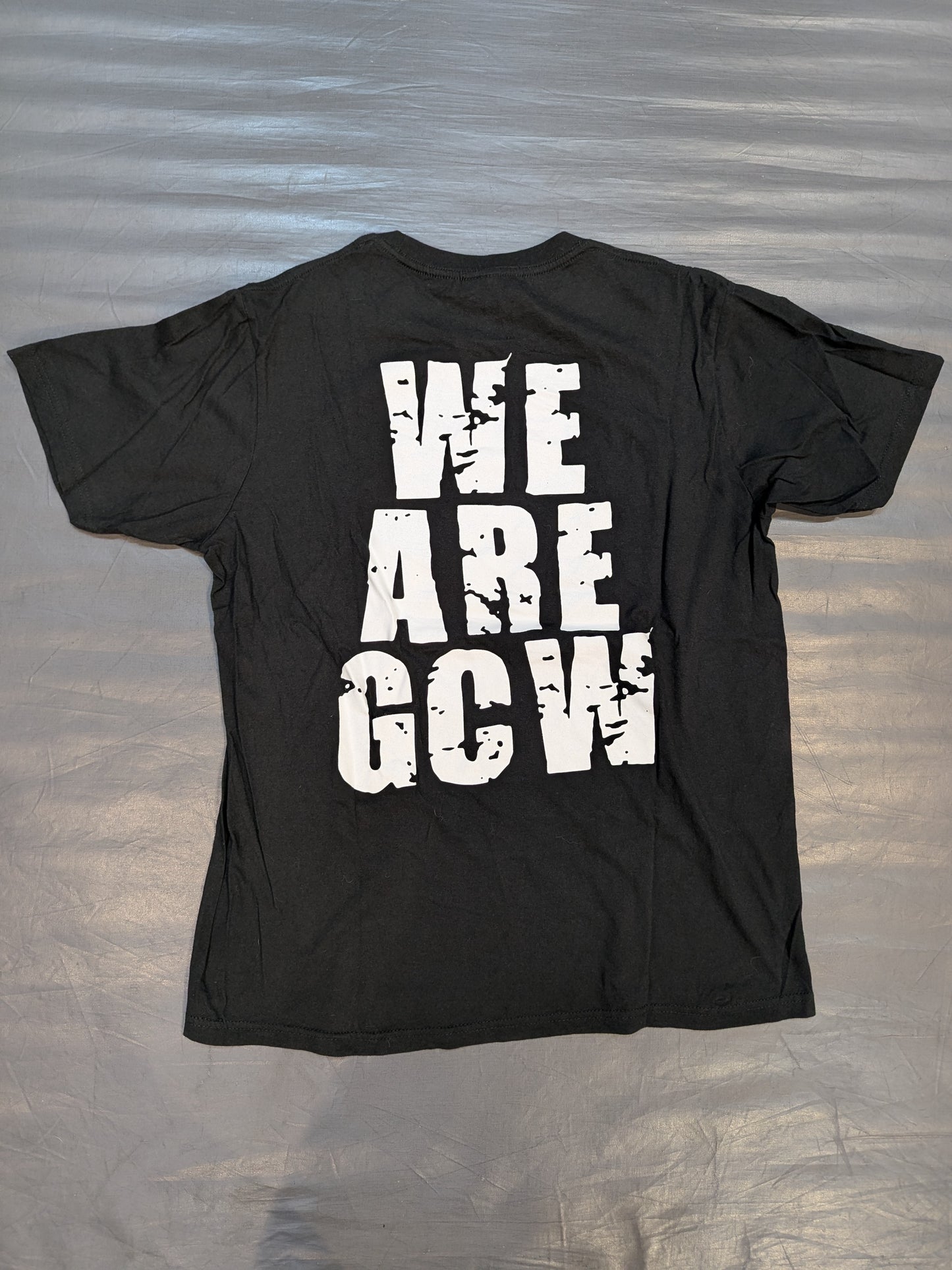 GCW ロゴTシャツ⑦(ブラック×ホワイト×レッド)