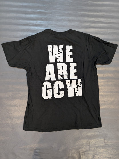 GCW ロゴTシャツ⑦(ブラック×ホワイト×レッド)